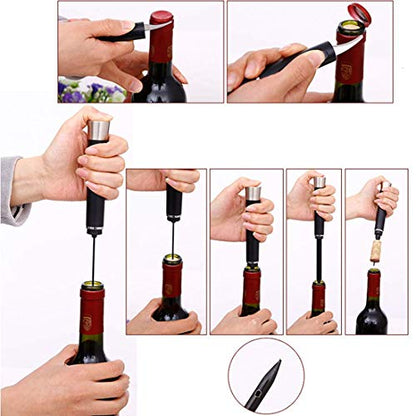 Wine Wing Opener Corkscrew Stainless Steel Professional Set with Foil Cutter for Home/Restaurant/Party
