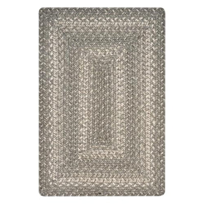 Homespice Grey Cloud Jute Braided Placemats, Rect 13x19 Set of 6 | Grey Protects Tabletop in Style and Everyday and Holiday Table Mats, Rich Colors, Reversible, Durable and Easy to Clean - color: Grey Cloud