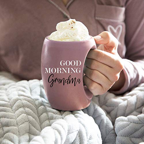 Pavilion - Good Morning Grandma - Pink Huggable Hand Warming 16 oz Mug - color: Pink