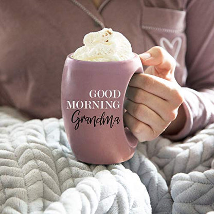 Pavilion - Good Morning Grandma - Pink Huggable Hand Warming 16 oz Mug - color: Pink