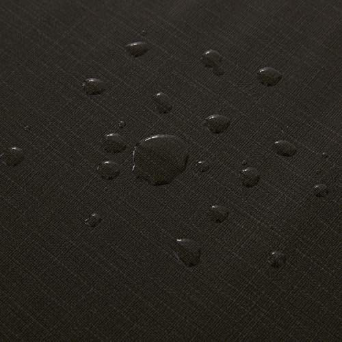 NLMUVW Square Vinyl Tablecloth 48 Inch, 100% Waterproof Oil Proof Spill Proof PVC Table Cloth Wipe Clean Table Cover for Kitchen Dining Picnic, Black - color: Black, size: 48" x 48" (Square)