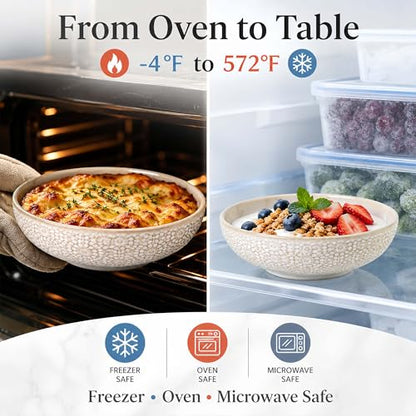 8" Ceramic Pasta Bowls, 22 Oz Serving Bowls Set of 4, Porcelain Shallow Soup Bowl, Embossed Serving Dishes for Pasta, Fruit, Salad, Housewarming Gift, Dishwasher Safe - color: Floral 4
