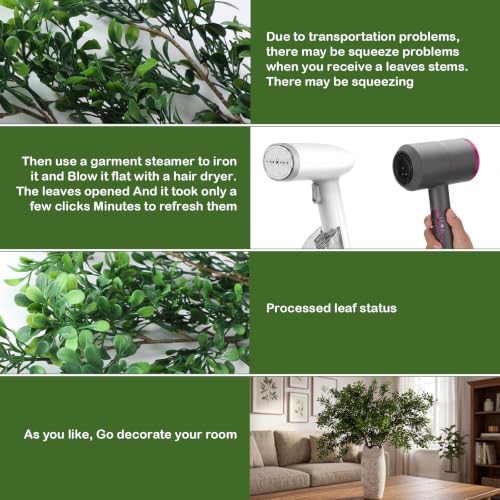 Yinder 6 Pack 27.7 Inch Artificial Eucalyptus Stems Realistic Fake Greenery Plants Eucalyptus Leaves Plant Branches Decorative for Vase Arrangements Home Farmhouse & Boho Decor Wedding Bouquets