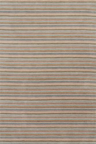 Dash & Albert Brindle Clay Striped Hand Loom Knotted Wool Rug, 2'x3' | Stripe Hand Loom Knotted Wool Rug, 2' X 3', Clay Striped Pattern - color: Clay, size: 2' x 3' (Rectangular)