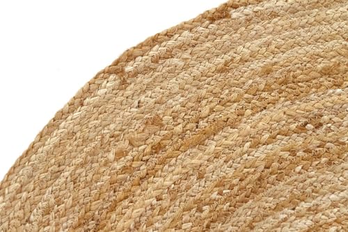 MDS® Pack of 1 Handwoven Braided Jute Area Rug 2x8 feet Oval - 100% Natural Burlap Reversible Accent Rugs for Home Decor, Living Room, Doormat, Kitchen, Entryway Rug, Rustic, Farmhouse (2'x8') - size: 2ft x 8ft