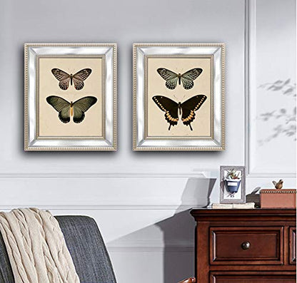 Meetart 8x10 2 Pack Mirror Photo Frames Sets for Wall Pictures Decor or Table Stand - size: 8x10 2 Pack