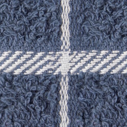 Ritz Premium 100% Cotton Terry Check Kitchen Dish Cloths - Highly Absorbent, Super Soft, Long-Lasting, 12"x12", 6-Pack, Federal Blue - color: Federal Blue, size: 6-Pack - Dish Cloths