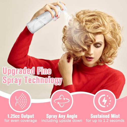 Spray Bottle For Hair,Continuous Water Mister for Hairstyling, Salons, Cleaning, Plants,Essential Oil Scents,Ultra Fine Mist Sprayer,6.8 OZ /200 ML-pink(Christmas Gifts) - color: Bright Pink