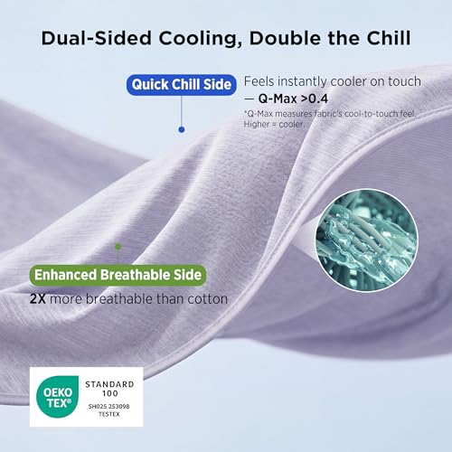 Bedsure Lavender Cooling Blanket Full Size for Hot Sleepers - Summer Blanket Full Size Cold Bed Cool Arc-Chill Thin Ice Cooled Bedding with Rayon Derived from Bamboo Night Sweats Hot Flashes, 80x90 - color: 04- Lavender, size: Full (80" X 90")