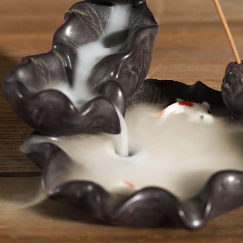 Ceramics Lotus Flower Incense Burner, Aromatherapy, Home Decor