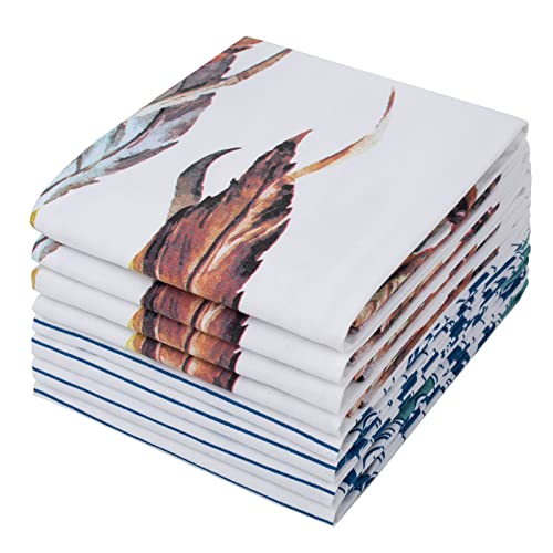 Kitchen Towels Decorative Set 100% Cotton, Dish Towels for Kitchen 19.7X31.5 Inch, Tea Towels & Hand Towels Set of 8 Highly Absorbent for Kitchen or Farmhouse Deco - color: Boho1-boho2