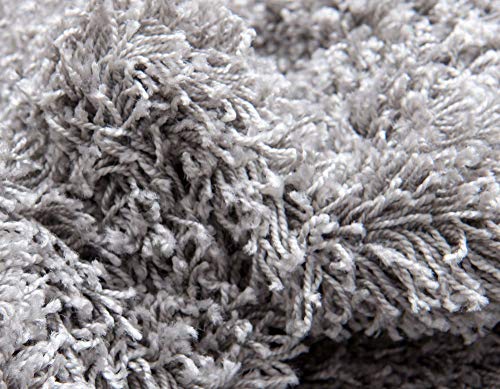 Unique Loom Solid Shag Collection Area Rug (2' 2" x 3' 1" Rectangle, Cloud Gray) - color: Cloud Gray, size: 2' x 3'1" (Rectangular)