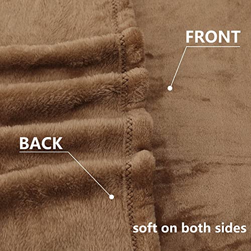 NANPIPER Baby Blankets, Super Soft Fleece Fuzzy Blanket for Toddler, Luxury Cozy Lightweight Microfiber Plush Blanket-Throw Size 30"x40",Coffee Brown Small - color: Coffee Brown, size: Small