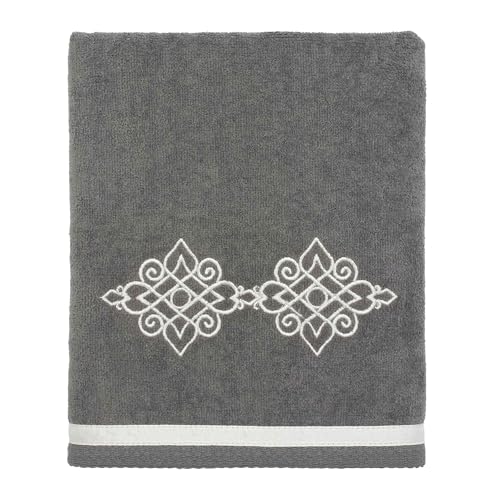 Avanti Linens Riverview Hand Towel, Nickel,038122NKL - color: Nickel, size: Hand Towel