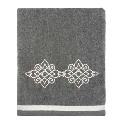 Avanti Linens Riverview Hand Towel, Nickel,038122NKL - color: Nickel, size: Hand Towel