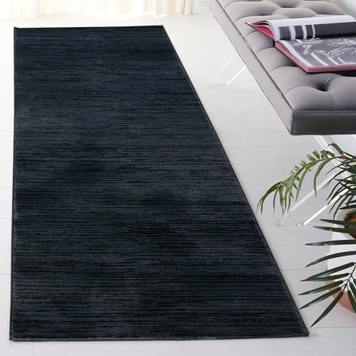 SAFAVIEH Vision Collection Runner Rug - 2'2" x 6', Black, Modern Ombre Design, Non-Shedding & Easy to Clean, Ideal for Entryway, Foyer, Bedroom (VSN606Z) - color: Black, size: 2'2" x 6' (Runner)
