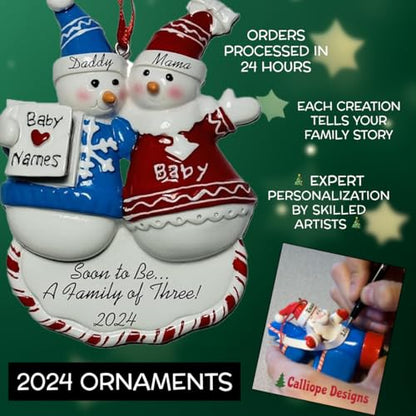 Customized and Personalized Christmas Ornament - Family of 2-6 with One Pet - Add 1 of The 26 Different Dogs and Cats to Design Your Own Custom Pet Design -Made to Order (Family of 6 with 1 Pet) - size: Family of 6 with 1 Pet