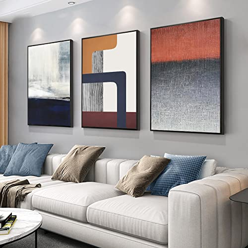 Wall Art, Boho Oil Painting Photo Modern Posters Prints Ready to Decorate Hanging Living Room Bedroom Bathroom Office Home Wall Decor (Abstract oil painting, 16" X 24" X 3 pieces) - color: Abstract oil painting, size: 16" X 24" X 3 pieces