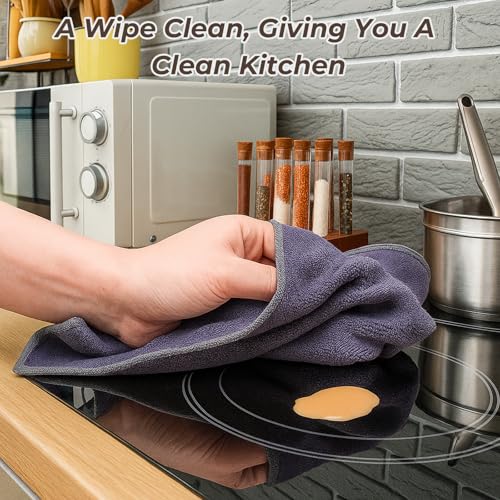27 Pcs Kitchen Towels and Dish Cloths Set, Heat Resistant Oven Mitts Pot Holders Kitchen Absorbent Towels Dish Rags Dishcloths Reusable for Cooking, Grilling, Baking