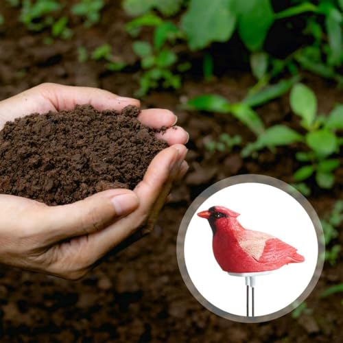 Soil Moisture Sensor, Simulated Bird Shape Intelligent Soil Meter with Automatic Alarm, Portable Bird Plant Water Tester Gardening Tool Kit for Indoor Plants Outdoor Plants Garden Decorations
