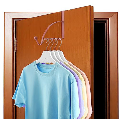 Hotop 2 Pcs Over The Door Hooks, Clothes Hanger, Over Door Hanger, Rose Gold - color: Rose Gold