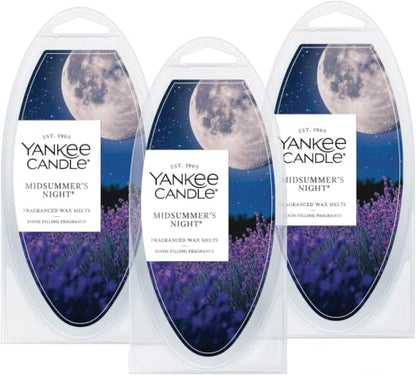 Yankee Candle Midsummer's Night Wax Melts,Suitable for All Wax Warmers,18 Count (Pack of 12) - color: Black
