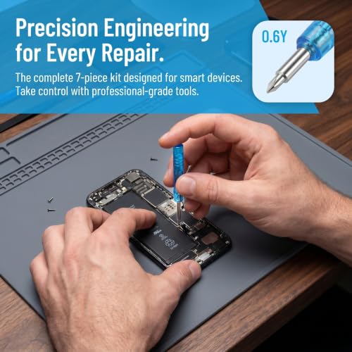 Spudger Pry Tool Kit 7 Piece Opening Tool, Plastic & Metal Spudger Tool Kit, Ultimate Prying & Open Tool for iPhone, Laptop, iPad, Cell Phone, MacBook, Tablet, Computer, Electronics Repair - size: 7-in-1
