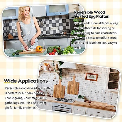 Didaey 6 Pcs Cutting Board Bulk Kitchen Thicken Chopping Platter with Handles Wooden Charcuterie Serving Trays Blank Wood Boards for Engraving Wedding Housewarming(Acacia Wood,16 x 10 Inch) - size: 16 x 10 Inch