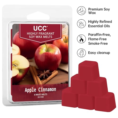 UCC Plant Based All Natural Fall Wax Melts, Highly Scented Fragrances, Long Lasting Premium Soy Scented Melts Cubes, Wax Melts Tarts, Colored Wax Melt - 4 Pack - color: Set G