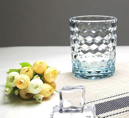8 Oz Unbreakable Tritan Drinking Glasses Shatterproof Acrylic Glasses Drinkware BPA Free Hard Plastic Cups Reusable Kitchen Water Glasses Drinking Set of 6 (Light Blue) - color: Light Blue