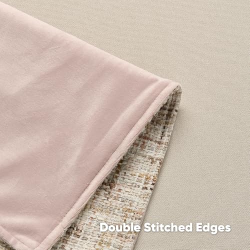 FUTEI Pack of 2 Tweed Chenille Throw Pillow Covers 18x18 Inch, Beige Brown | Premium Chenille Front/ Smooth Velvet Back,Hidden Zipper,Machine Washable,Pilling-Resistant,Colorfast, Insert Not Included. - color: Beige Brown, size: 18" x 18" (Pack of 2)