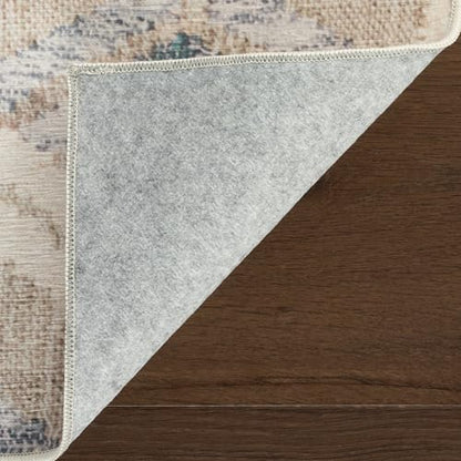 Dash & Albert Senava Grey Geometric Washable Rug, 4'x6' | Tala Machine Washable Rug, 4' X 6', Geometric Pattern - color: Tala Grey, size: 4' x 6' (Rectangular)