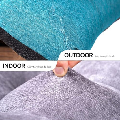 Custom Size Bench Cushions for Indoor Outdoor Non-Slip Tufted, Chair Cushion, Piano Seat Pads, Patio Sofa Water-Resistant Cushion, Made of High Density Sponge Comfortable and Durable