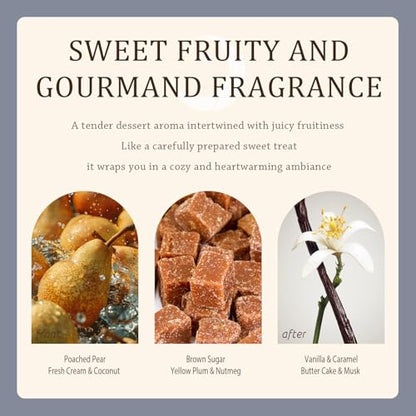 Winter Candle Gift Set for Women (2-Pack) - Gourmand, Fruity & Sweet Scented Soy Wax Candles, Clean Burning, Eco-Friendly, Cozy Home Decor Gift (8.8 oz Each) (Joyride Set No. 02)