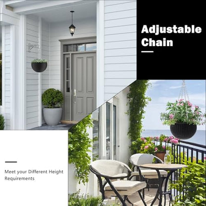 garini 3 Pack, 23 Inch Hanging Baskets Chain, Hanging Chains with Hooks Flower Pot Chain Replacement Plant Hangers for Planters, Bird Feeders and Lanterns(Silver)… - color: Silver, size: 3P
