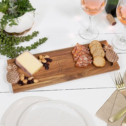 Pavilion - Home Sweet Home - Pineapple - 14.25" Serving Tray Charcuterie Board Host Hostess Housewarming Apartmentwarming