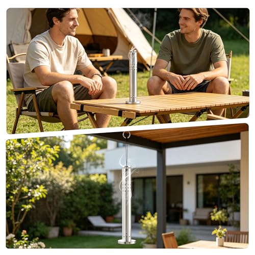 Aluminum Alloy Incense Holder for Sticks, Hanging Incense Burner Holder with Ash Catcher & Hook, Outdoor Incense Stick Holder, with 20 Incense Sticks, for Home, Outdoor, Camping, Meditation, Yoga, Spa