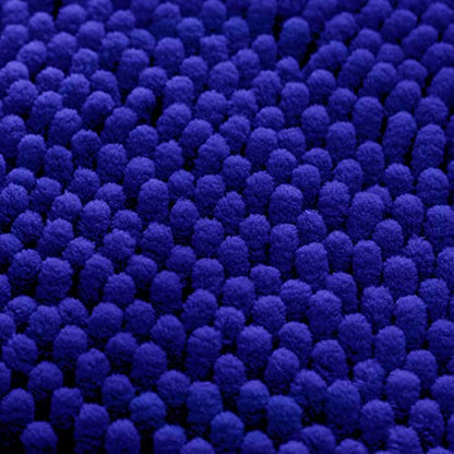 HOMEIDEAS 3 Pieces Bathroom Rugs, Ultra Soft Non Slip Absorbent Chenille Toilet Bath Mat Set (Royal Blue) - color: Blue-royal Blue, size: 17"x24"+20"x32"+U Shape 20"x24"