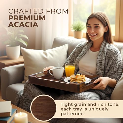 Modular Serving Tray - Acacia | Serving Platter Snack Tray | For Party Hosting - Trays for Serving Food, Charcuterie, Fruit Platter Tray for Parties, Appetizer Dishes & Dessert Trays