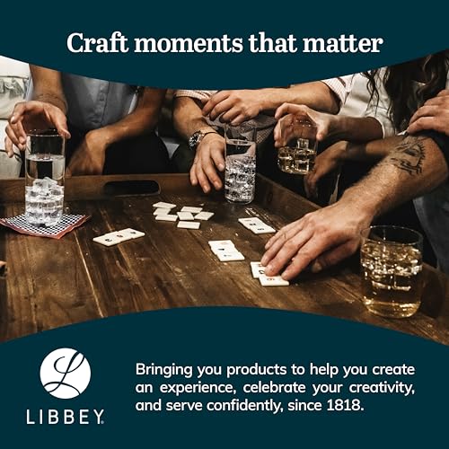 Libbey Preston Tumbler & Rocks Drinking Glasses Set of 16, All-Purpose Cups | 16 oz and 13 oz Capacities for Water, Juice, Cocktails, and More with Wide Mouths and Dishwasher-Safe Cleanup - color: 07 - Preston