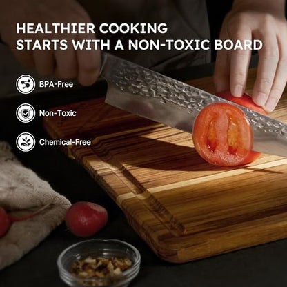 20inch Extra Large Teak Wood Cutting Board for Kitchen 20inch