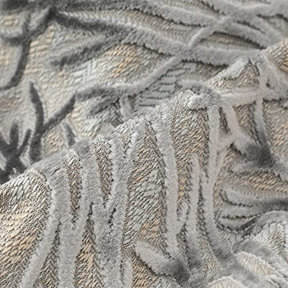 Grey Throw Pillow Cover Velvet Cushion Cover Branches Rectangular Pillowcase for Sofa Couch Bedroom Living Room, 12x20 Inch - color: Grey, size: 20" x 12" (Pack of 1)