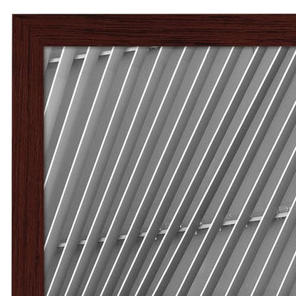 Americanflat 4x6 Picture Frame with Shatter-Resistant Glass - Streamline Collection - Thin Border Photo Frame for Tabletop and Wall Display - Hanging Hardware and Easel Stand Included - Mahogany | Shatter-resistant glass, wall or tabletop display with inc