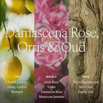 Antica Farmacista Home Ambiance Diffuser - Long-Lasting Reed Scent Diffuser - Luxury Room Freshener Gift - Damascena Rose, Orris & Oud, 8.45 fl oz