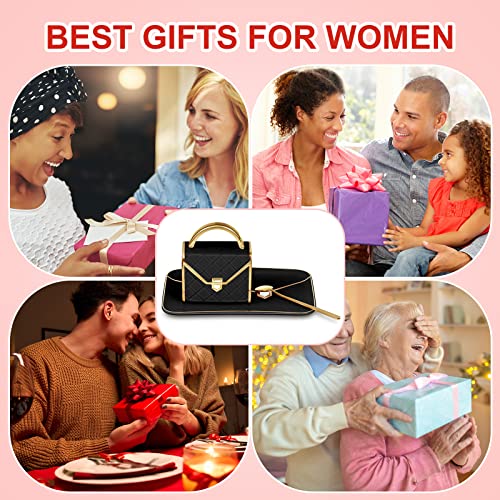 Zubebe 1 Set Coffee Mug Elegant Handbag Shaped Cup Modern Ceramic Purse Mug with Spoon and Saucer, 10oz Cute Creative Tea Cup for Woman Girls Gift (Black) - color: Black