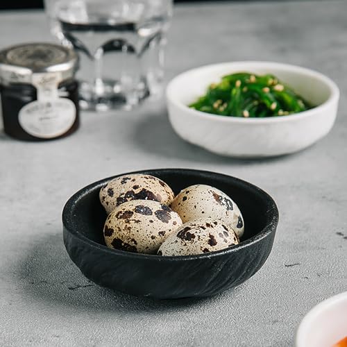 AOSIFIEL Ceramic Dinnerware set for 4, 16 pcs, Dish set for 4, Plates and Bowls Sets Porcelain, Dishware Sets Stoneware Dinner Plates Sets Platos de Cocina Vajilla - color: Black Rock-Textured（16pcs）