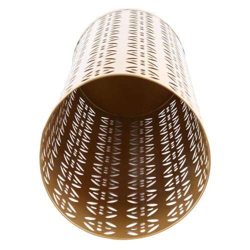 TOPINCN Metal Umbrella Holder, Round Umbrella Stand Rack for Entryway Home Office, Freestanding Umbrella Holder Bin Rain Collection Umbrella Organizer Canes Walking Stick Storage Bin (S)