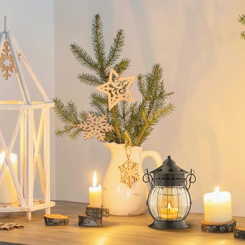 Scented Candles Gifts Set for Women, Aromatherapy Jar Candles for Home | Vanilla & Lavender Soy Wax Long Lasting Retro Lantern Candles Perfect for Stress Relief Mum Yoga Bath Spa Christmas - color: Lavender, Vanilla