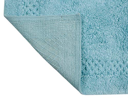 Home Weavers Classy Bathmat 100% Cotton Bathroom Rugs Set, Bathroom Décor, Washable Rug, Extra Soft and Absorbent Bath Rug, Kitchen Mat, Bath Mat Set, Bath Floor Mat Non Slip, 21"x34" Rectangle, Aqua