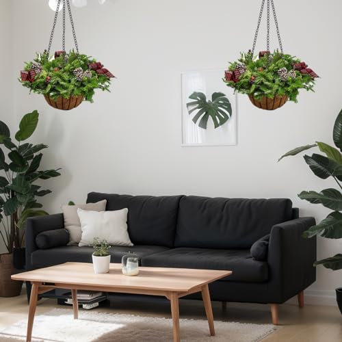Plant Hanging Chains 5Pcs Black Hanging Basket Chain with Hooks 3 Point 16Inch Flower Plant Pot Replacement Chain Hangers for Bird Feeders,Planters,Lanterns and Ornaments